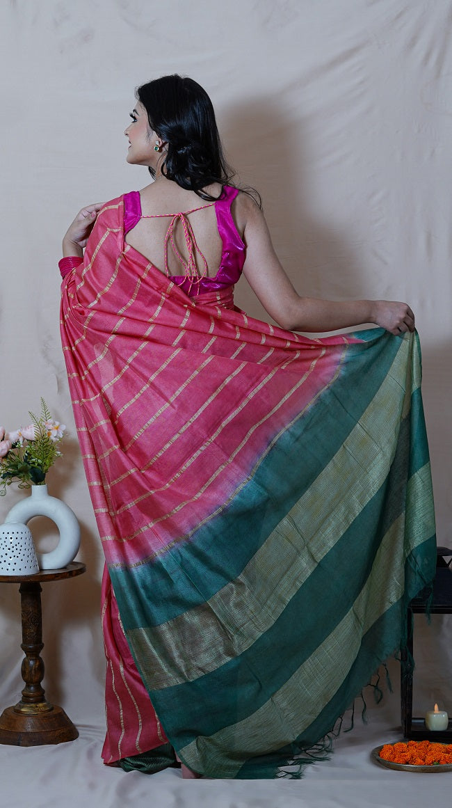 Buy Pink Sarees for Women by Desh Bidesh Online | Ajio.com